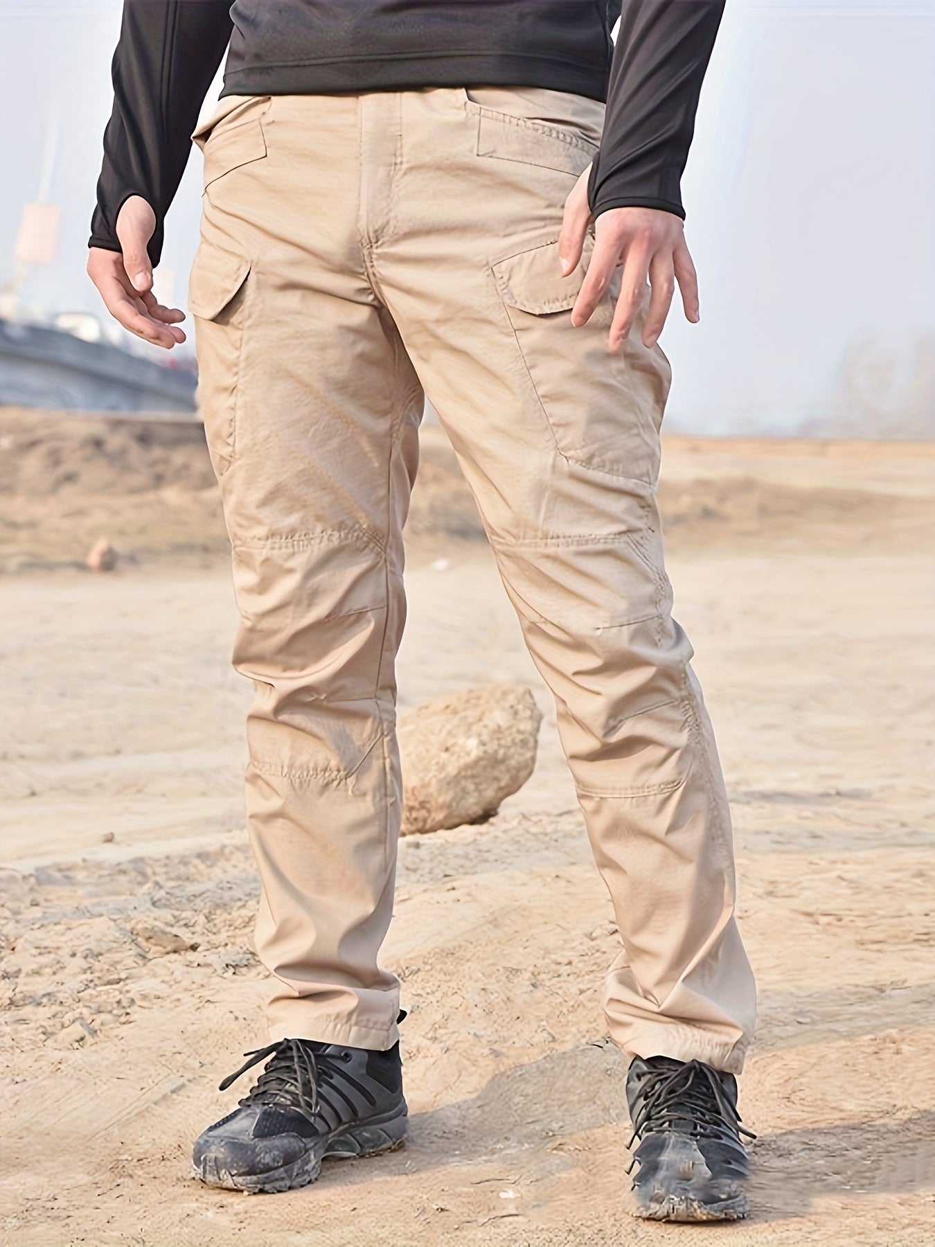 Mens Tactical MultiPocketed Stretchy Breathable Pants