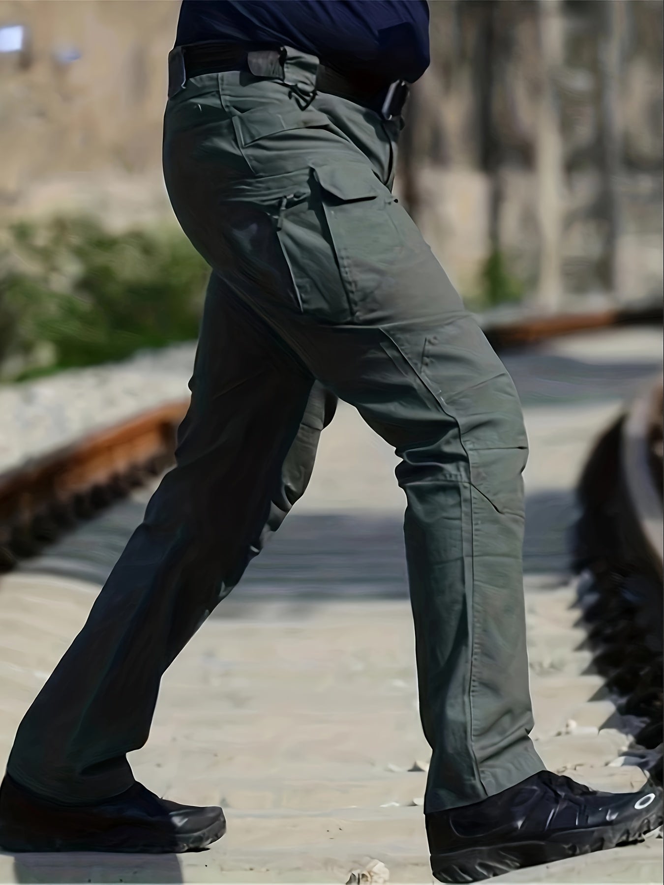 Mens Tactical MultiPocketed Stretchy Breathable Pants
