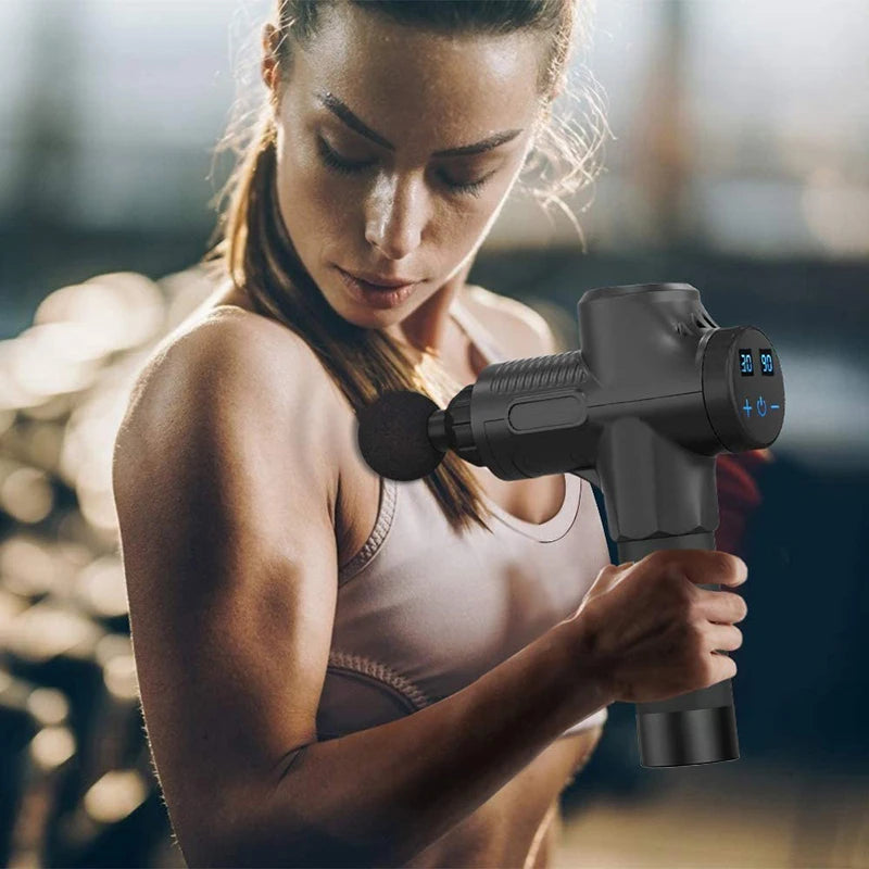 Massageador de músculos profundos sem escova, massageador de pescoço e ombro para exercícios, atletas, relaxamento, emagrecimento, alívio da dor