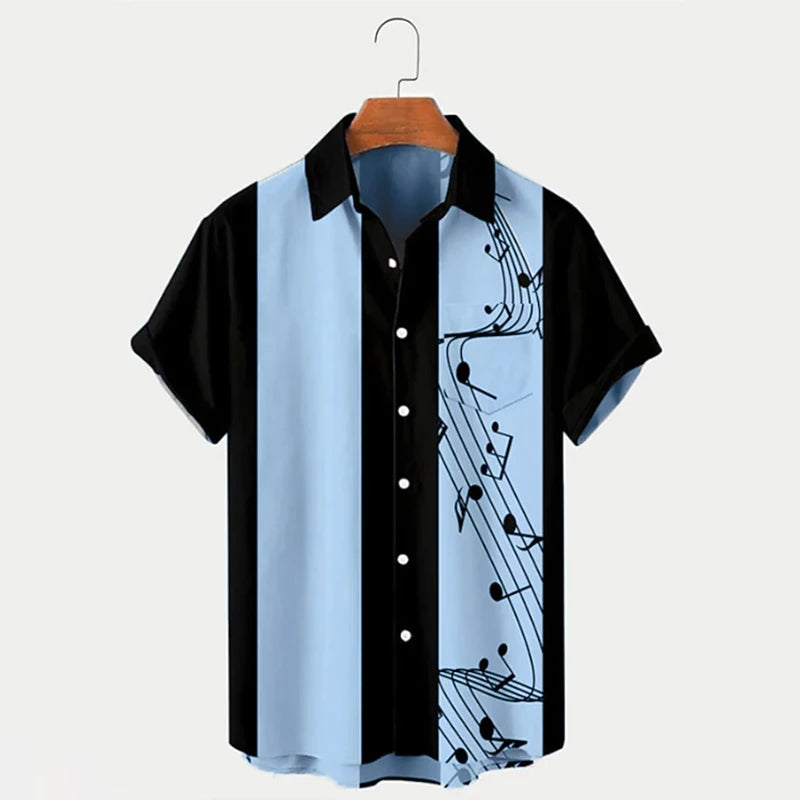 Camisa masculina HD floral de manga curta 3D camisa casual masculina da moda camisa confortável de manga