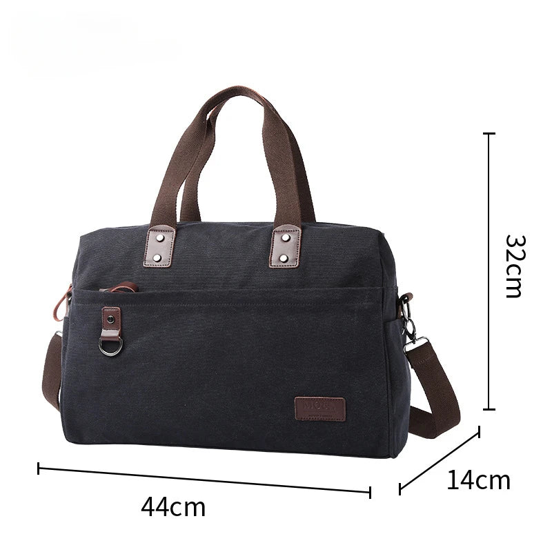 Bolsa de lona masculina, bolsa de ombro de grande capacidade, bolsa de viagem ao ar livre, bolsas de mão masculinas, bolsas de fitness vintage, bolsas para laptop, bolsas de negócios