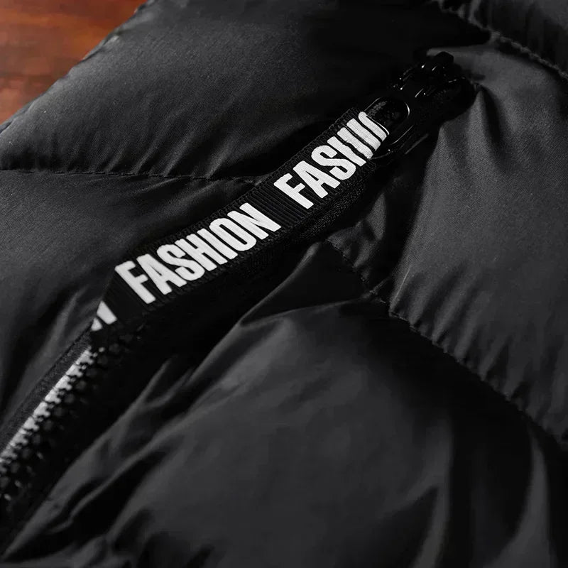Moda Masculina Jaqueta Sem Mangas Colete Outono Térmico Macio