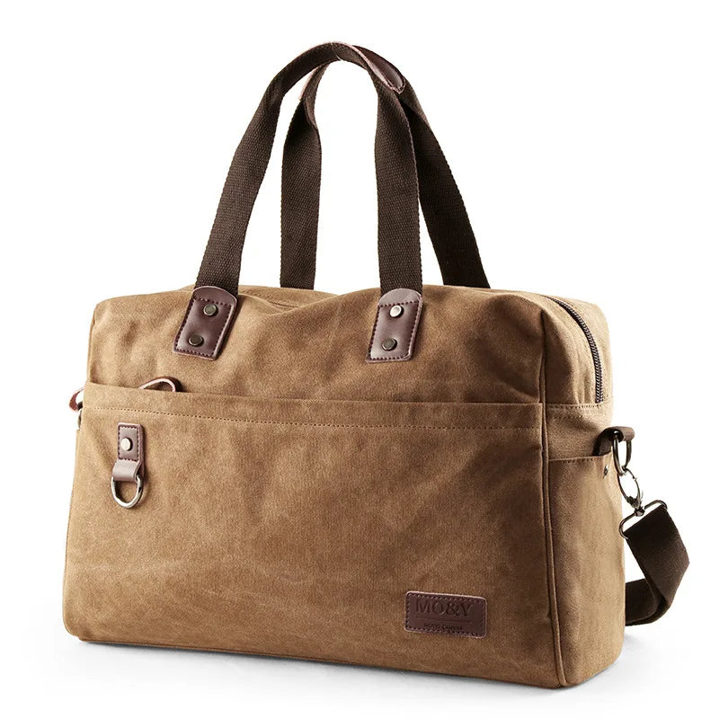 Bolsa de lona masculina, bolsa de ombro de grande capacidade, bolsa de viagem ao ar livre, bolsas de mão masculinas, bolsas de fitness vintage, bolsas para laptop, bolsas de negócios