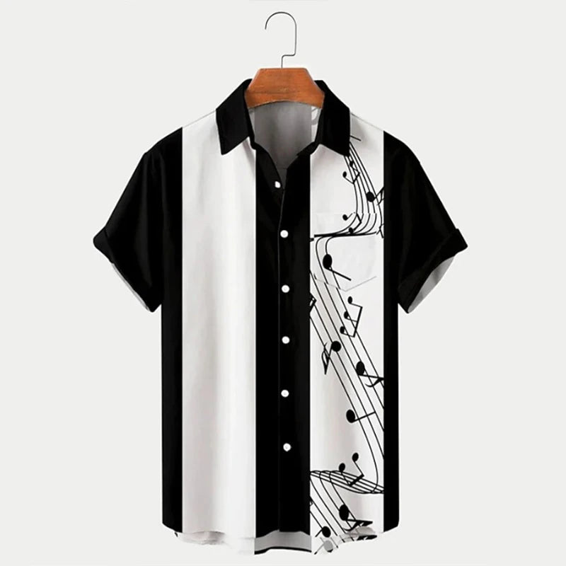 Camisa masculina HD floral de manga curta 3D camisa casual masculina da moda camisa confortável de manga